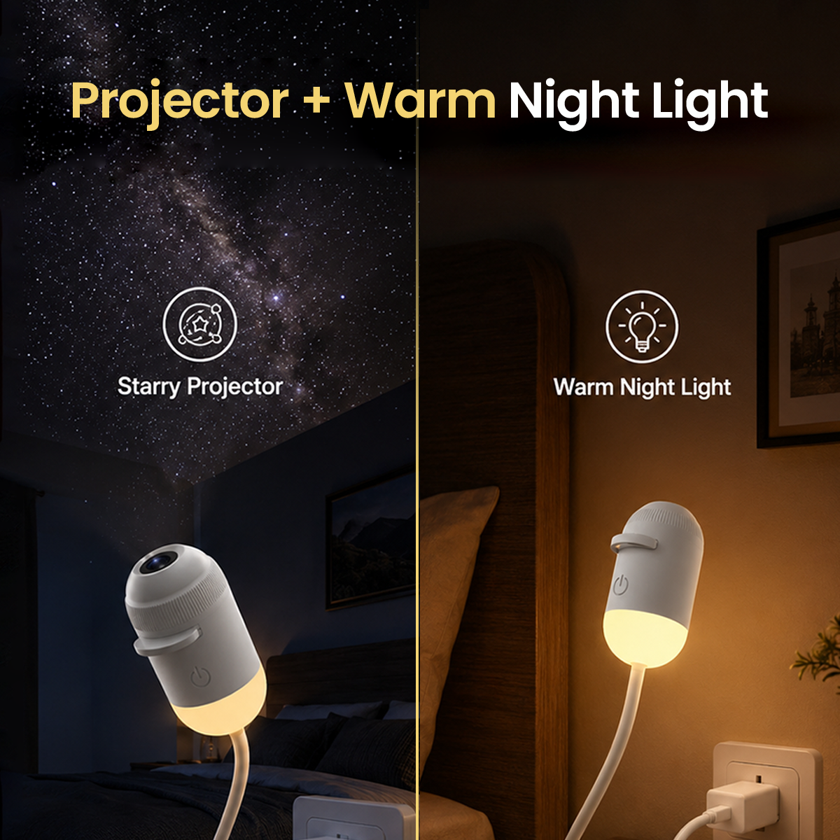 12 in 1 Galaxy Star Projector USB Night Light