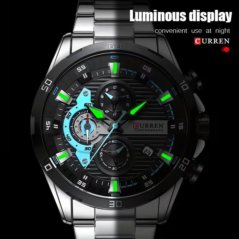Curren Silver Watch-For Men