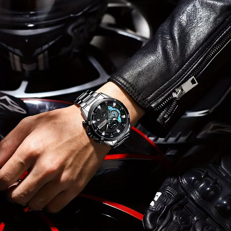 Curren Silver Watch-For Men