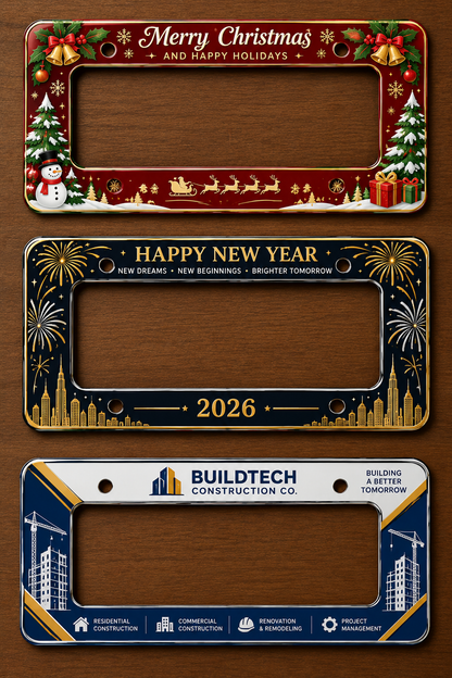 Personalized UAE National Day 2026 Car License Plate Frame 🇦🇪 – Spirit of the Union Edition