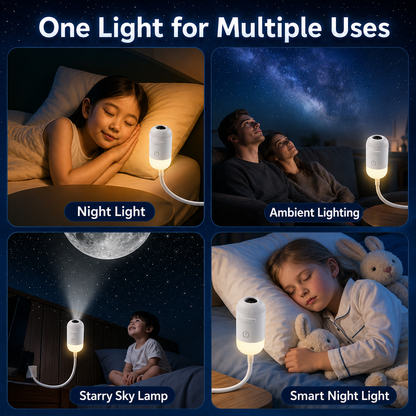 12 in 1 Galaxy Star Projector USB Night Light